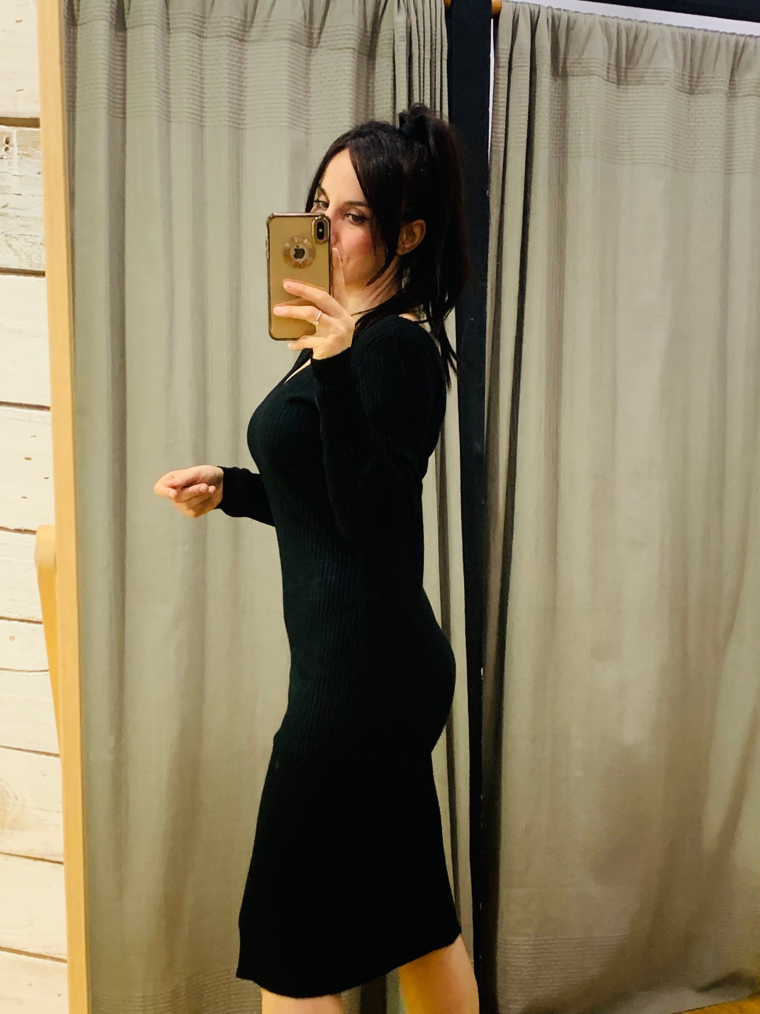 Vestido negro canale