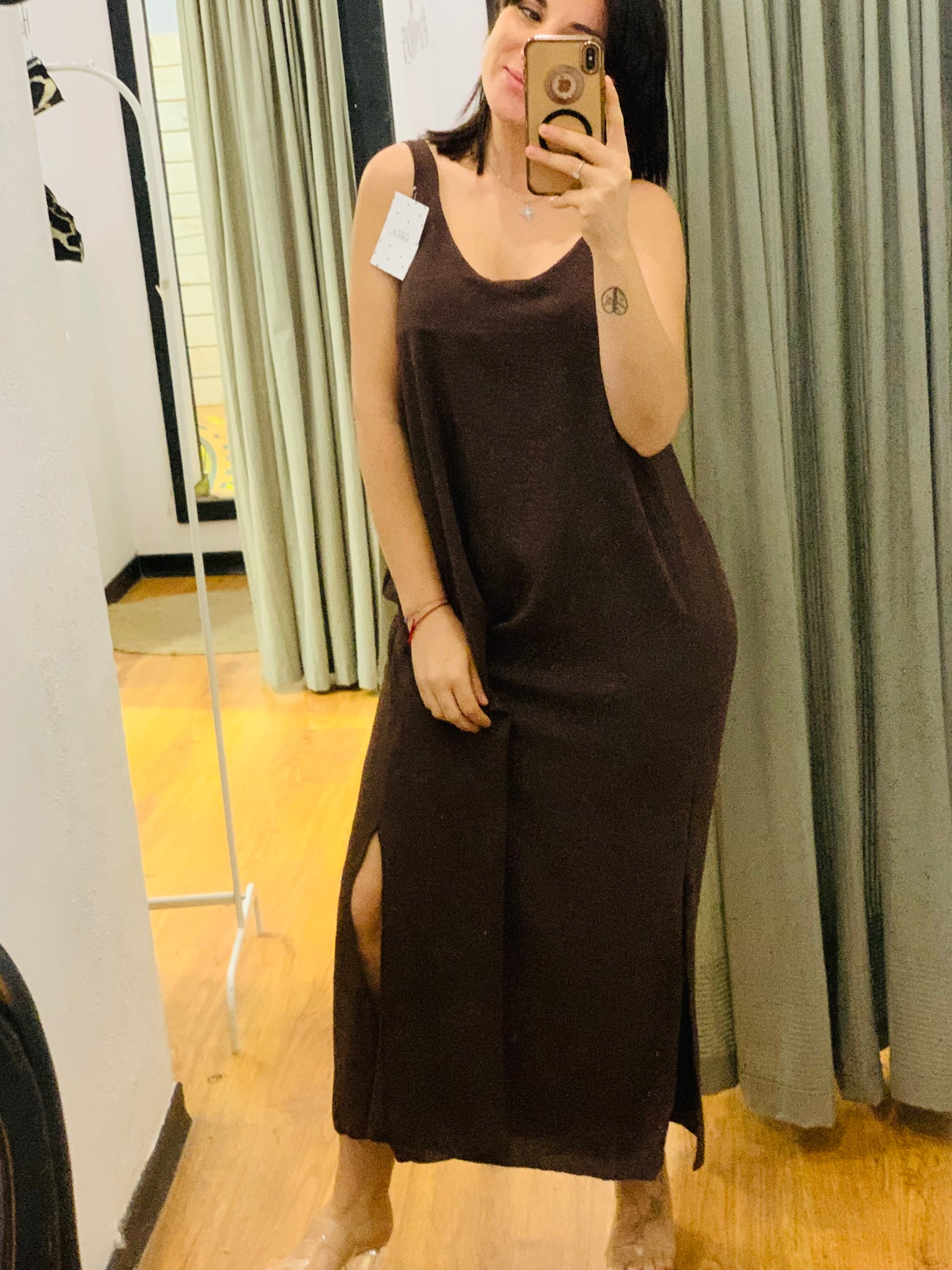 Vestido BASIC MARRON