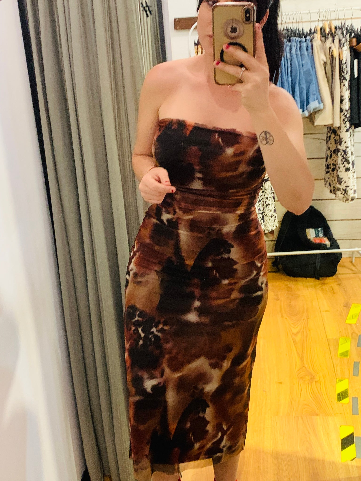 Vestido TEXA MARRON