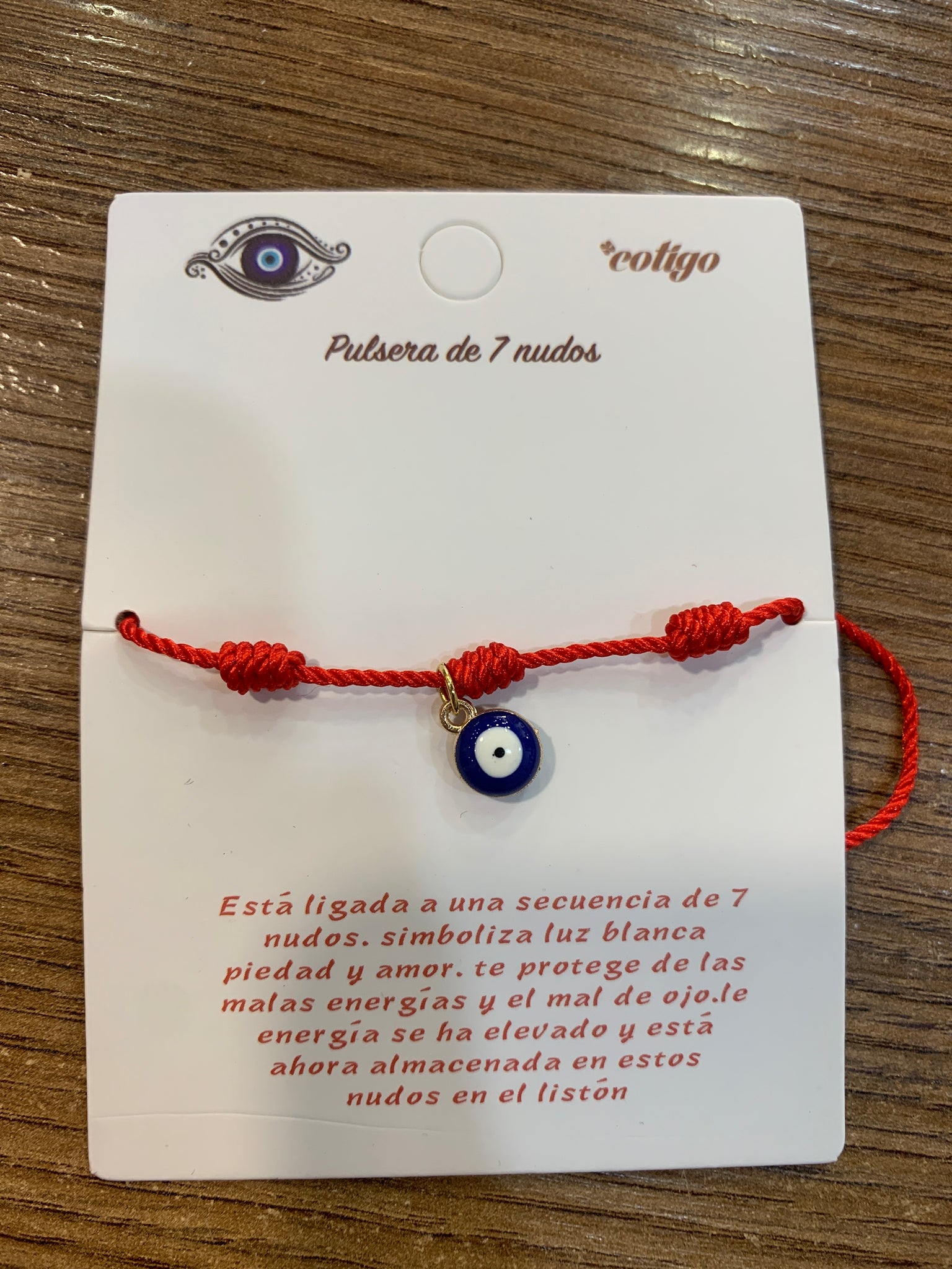 Pulsera 7nudos ojo ojo turko