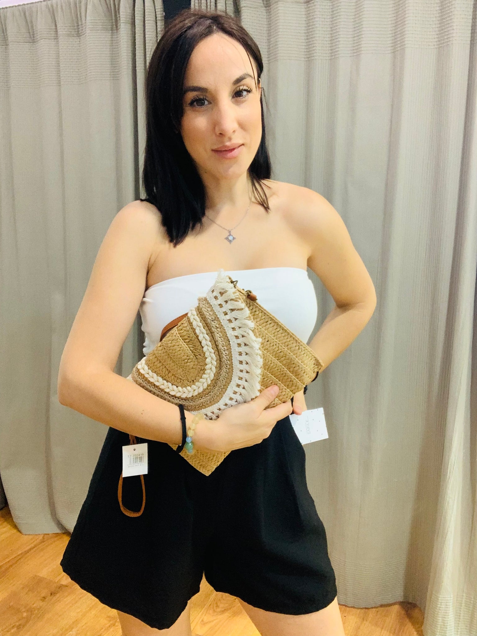 Bandolera hippie rafia